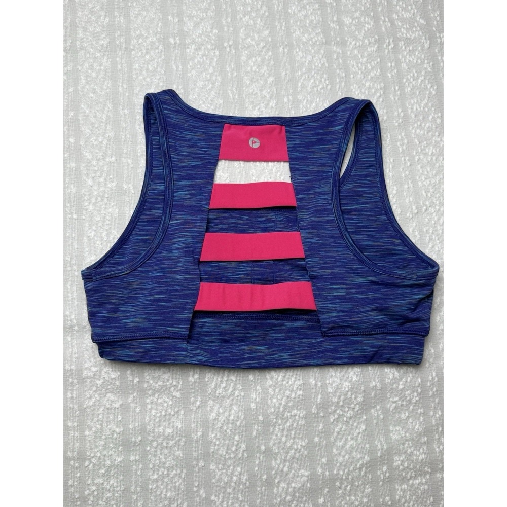 90Degree Strappy Sports Bra Size L Athleisure Performance Racerback Fitness Gym‎